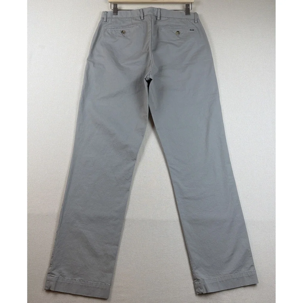 Polo Ralph Lauren Stretch Classic Fit Chino Pants Mens 32x32 Gray Preppy